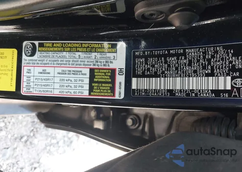 2014 Toyota Corolla S Plus z USA, uszkodzony, nr VIN 2T1BURHEXEC195393